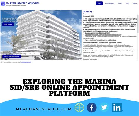 marina sid/srb appointment